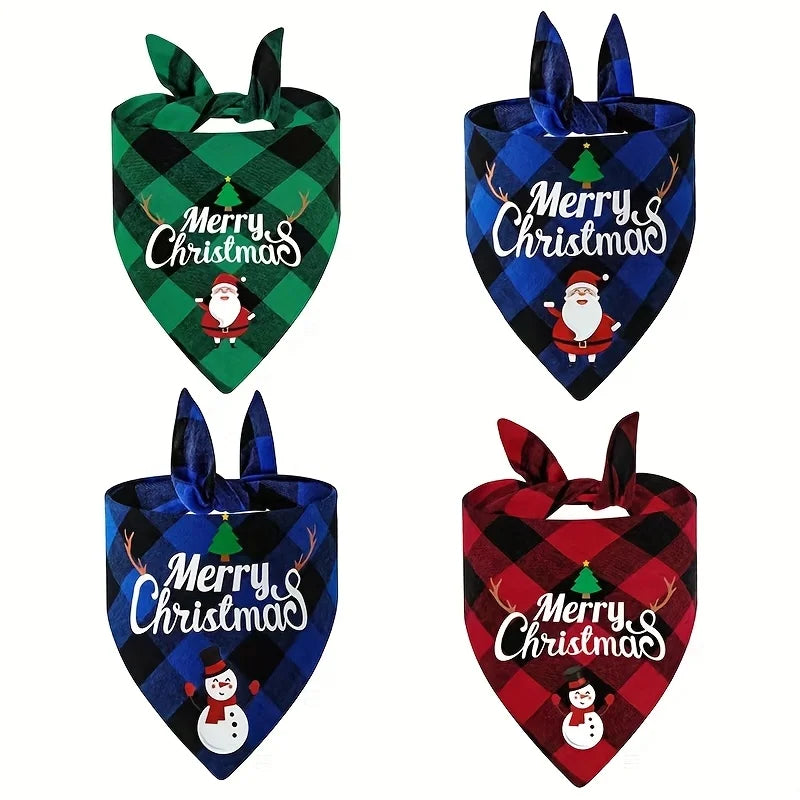 3pcs Christmas Pet Bandana Set - Slobberfeast