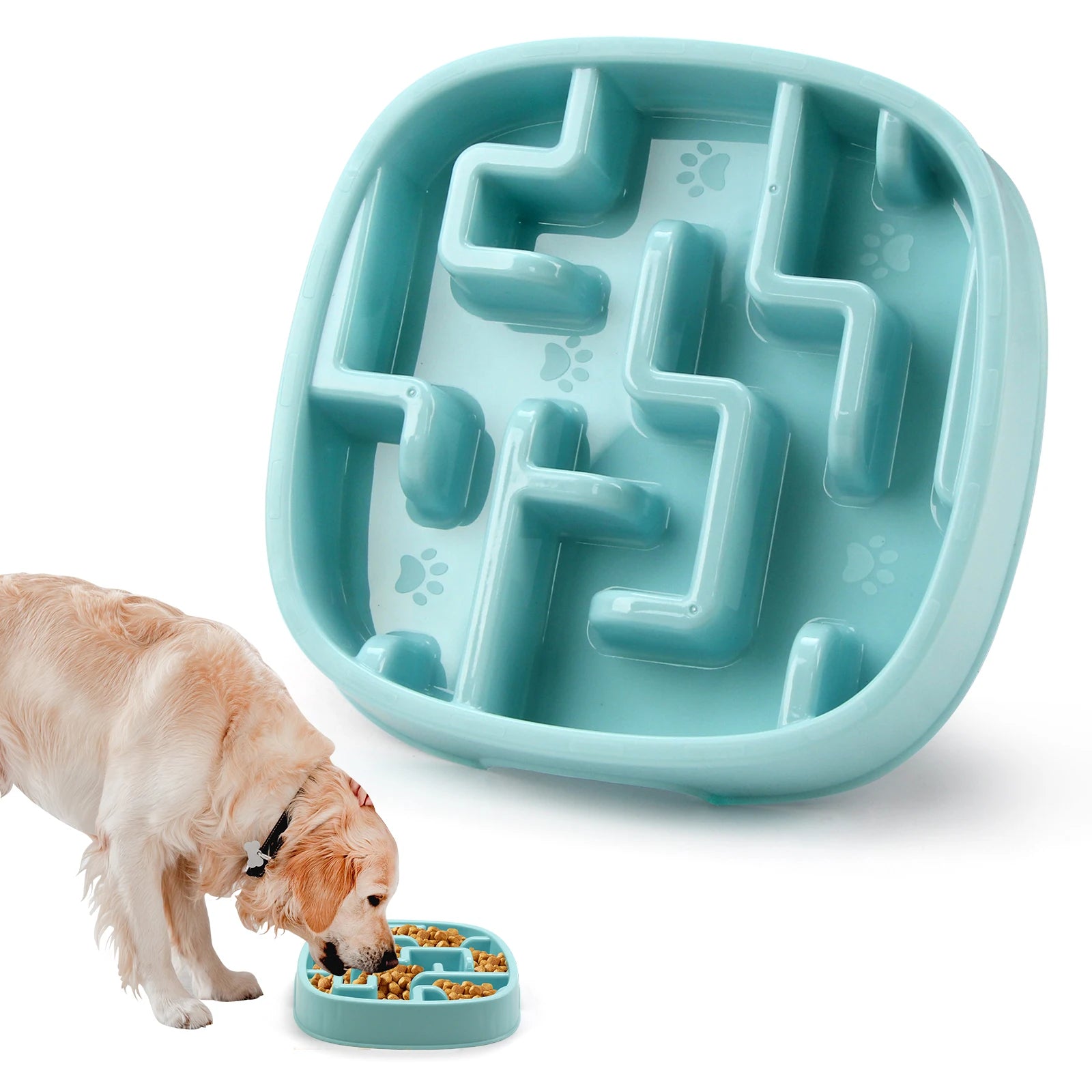 Anti-Choking Slow Feeder Bowl for Dogs & Cats