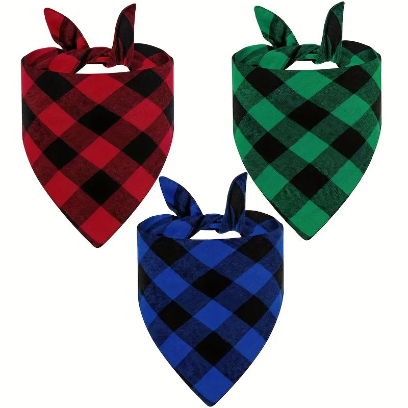 3pcs Christmas Pet Bandana Set - Slobberfeast