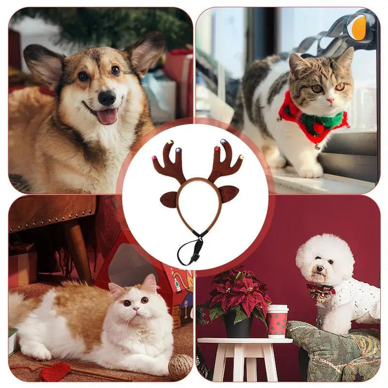 Christmas Antler Headband for Dogs - Slobberfeast