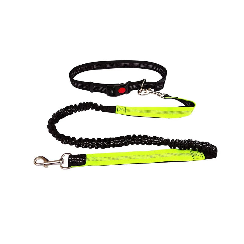 Hands-Free Dog Leash Adjustable Waist Belt with Chest Strap - Slobberfeast