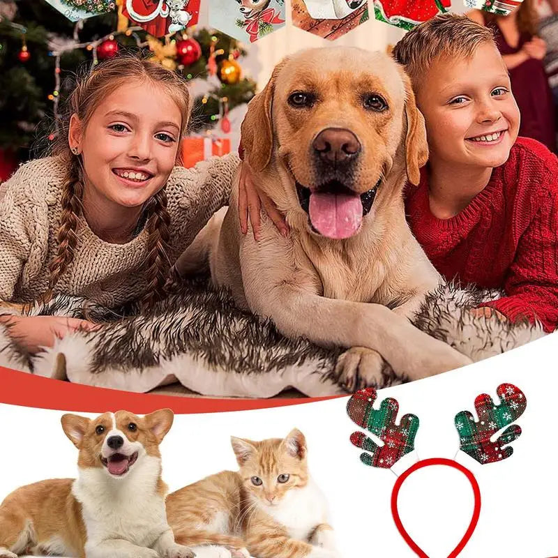 Christmas Antler Headband for Dogs - Slobberfeast