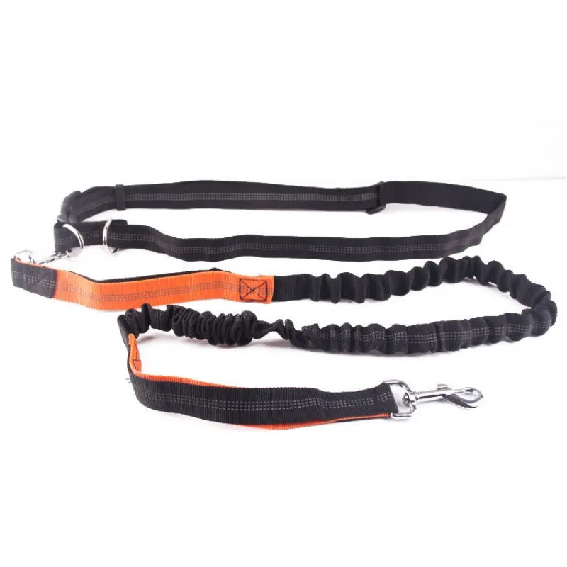Hands-Free Dog Leash Adjustable Waist Belt with Chest Strap - Slobberfeast