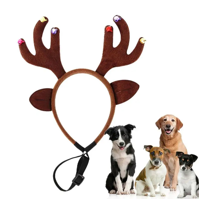Christmas Antler Headband for Dogs - Slobberfeast