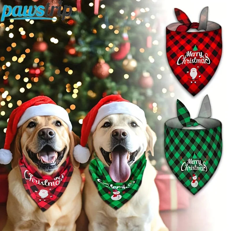 3pcs Christmas Pet Bandana Set - Slobberfeast