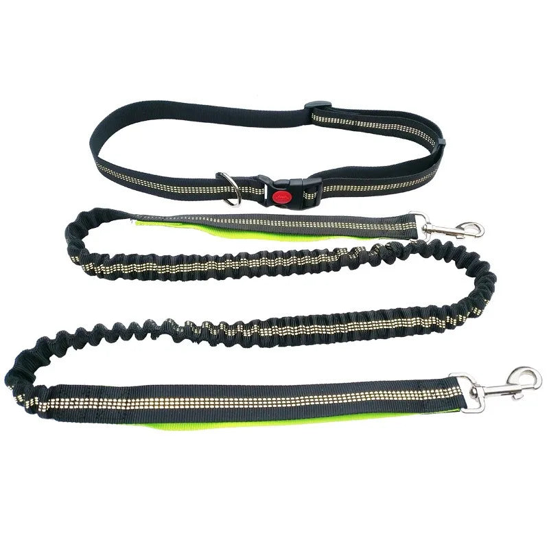 Hands-Free Dog Leash Adjustable Waist Belt with Chest Strap - Slobberfeast