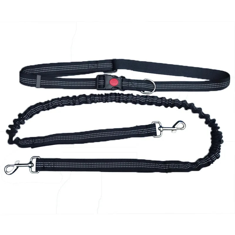 Hands-Free Dog Leash Adjustable Waist Belt with Chest Strap - Slobberfeast