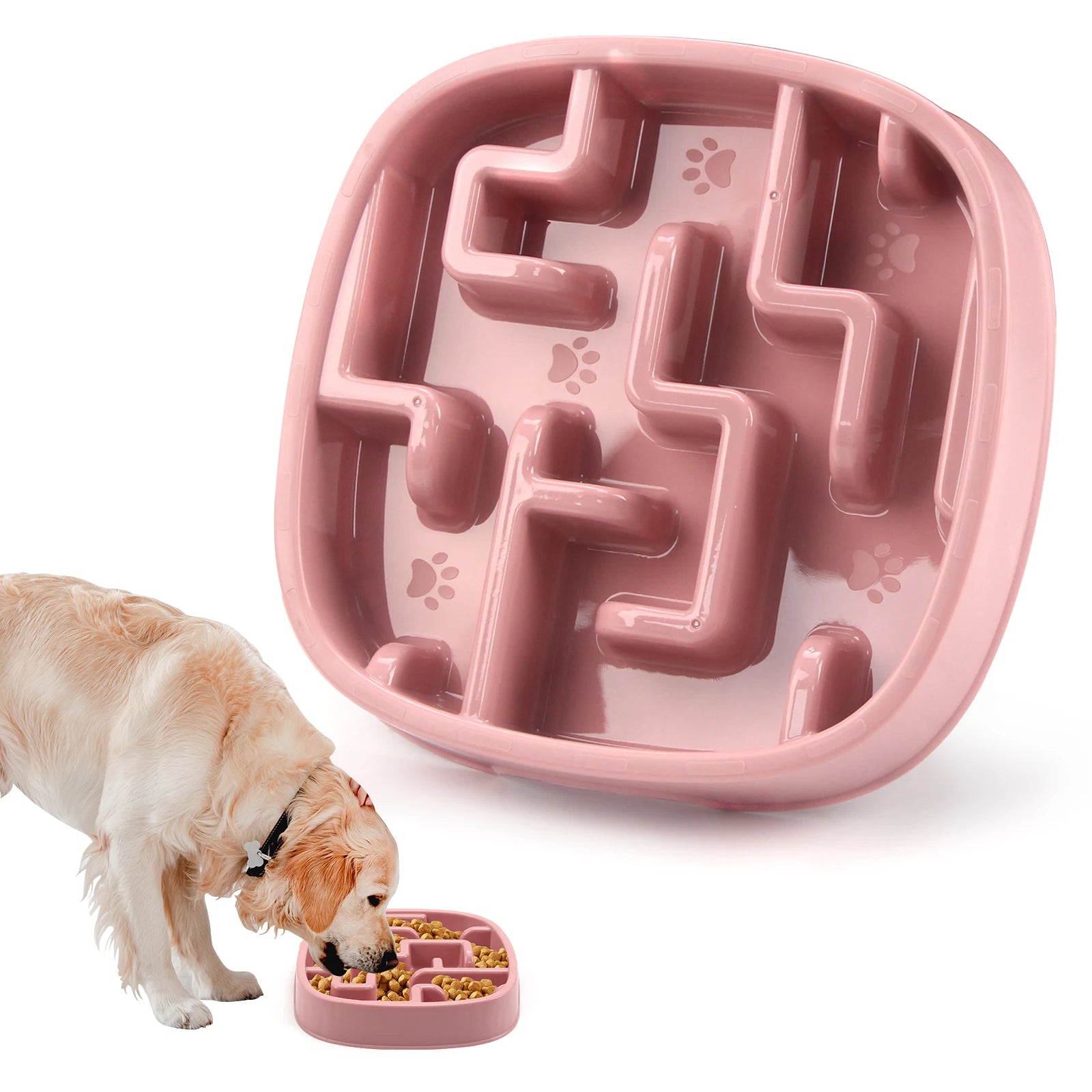 Anti-Choking Slow Feeder Bowl for Dogs & Cats