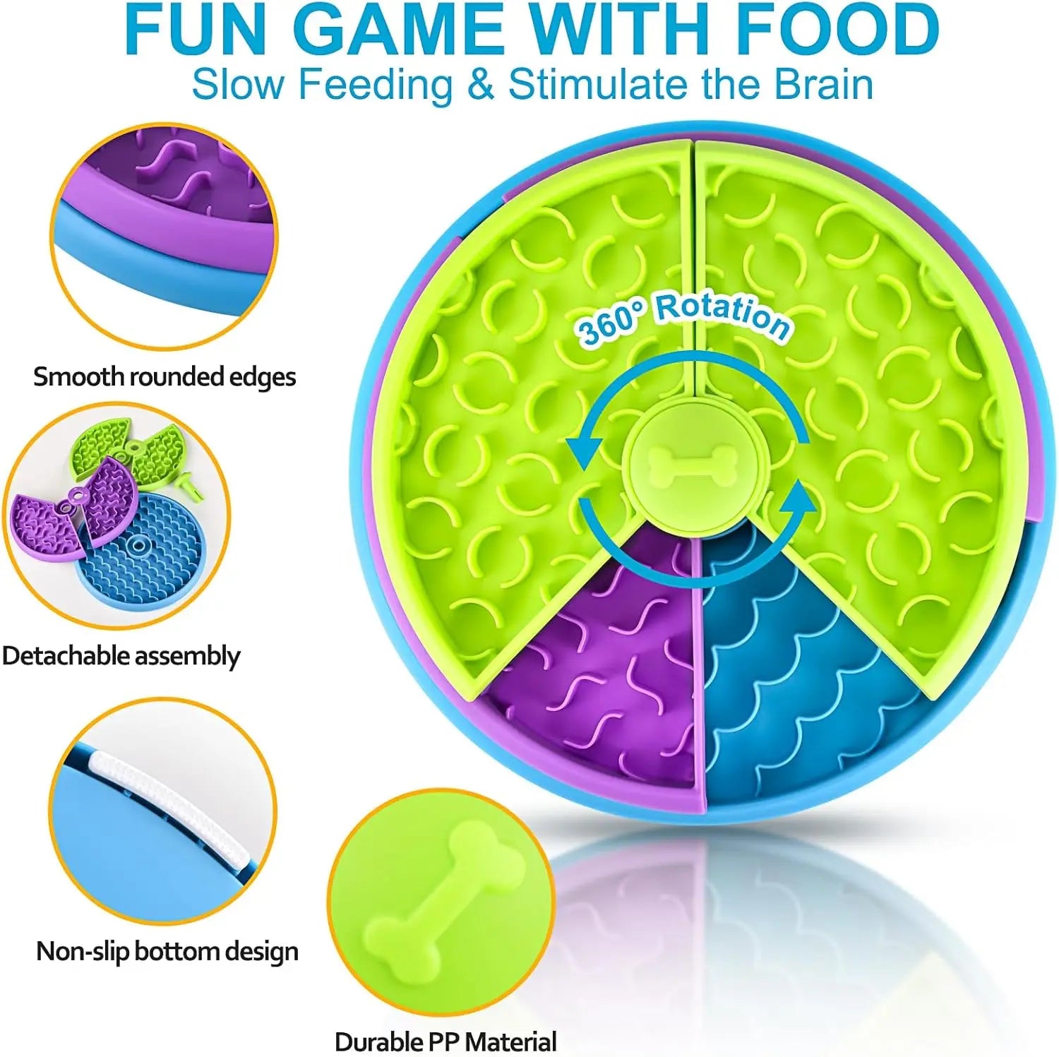 Puzzle Treat Dispenser for Smart & Healthy Mealtime