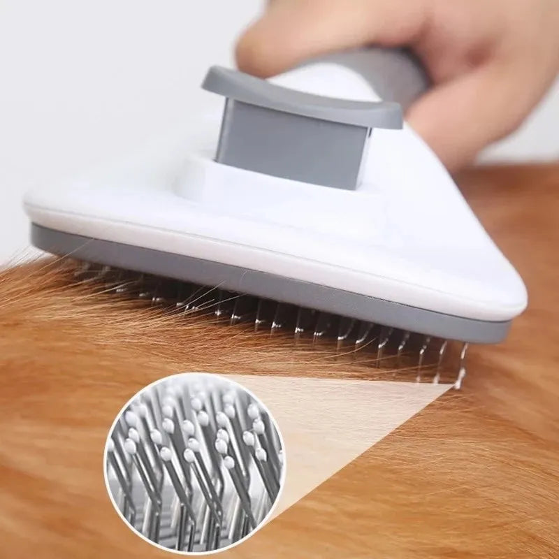Self-Cleaning Pet Brush for Dogs & Cats