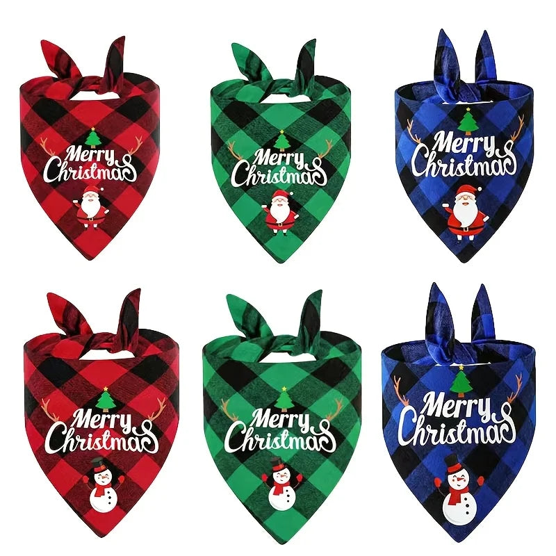 3pcs Christmas Pet Bandana Set - Slobberfeast