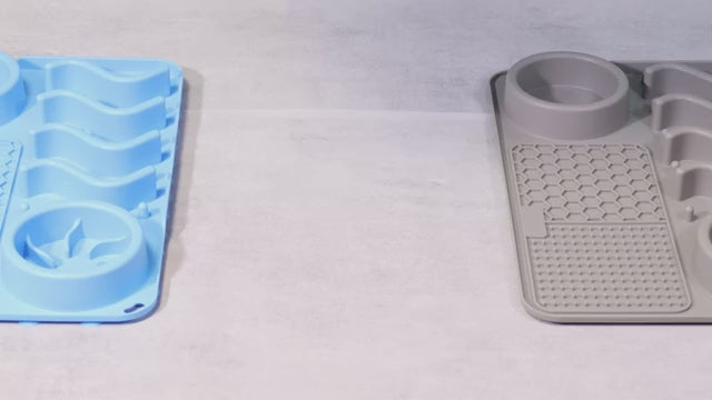 3-in-1 Slow Feeder Dog Bowl with Licking Mat